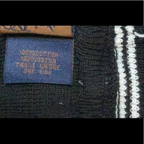 NWT Point Zero Black Toque Hat with Sequence 100% cotton one size - Picture 5 of 5